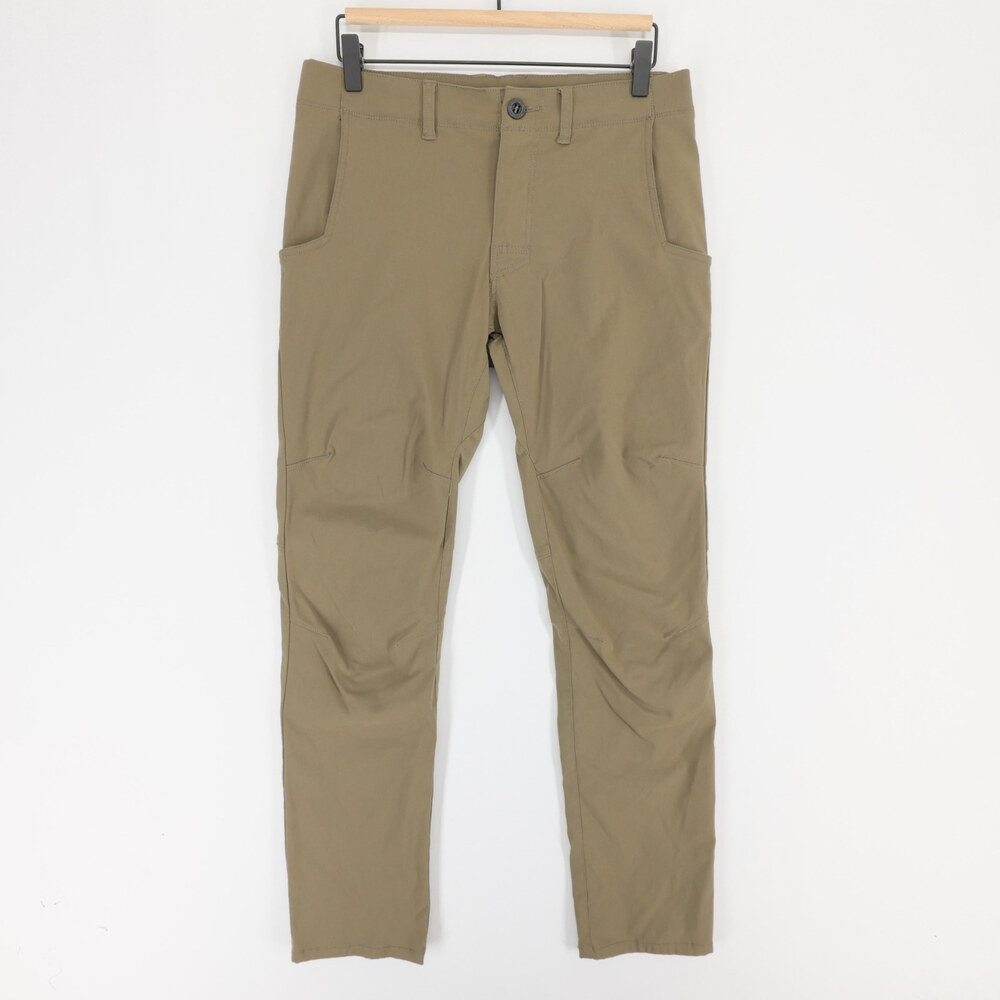 Prana Hendrixton Pants Mens 30x32 Olive Green Stretch Straight Leg Hiking